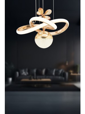 Modern Beyaz LED Sarkıt Avize, Şık ve Şık Işıklandırma