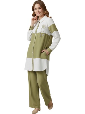 Pureva Kadın Tencel Tunik Pantolon Ikili Takım | Günlük Şık