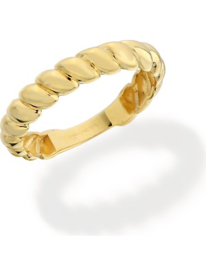 Oroline Kuyumculuk 14 Ayar Altın Ince Kruvasan Yüzük