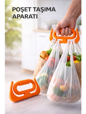 1 Adet Çok Amaçlı Market Pazar Poşet Taşıma Aparatı Poşet Tutucu Taşıma Kiti
