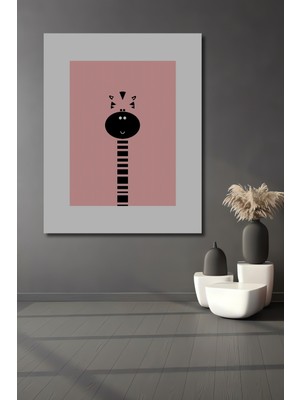 Teona Ahşap Dekoratif Ahşap Dikdörtgen Tablo Zebra Yüzü