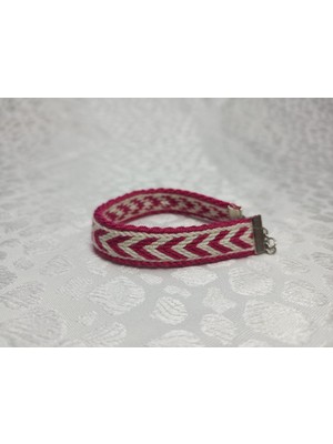 El Yapımı Dokuma Zincirli Bileklik- Bujiteri Takı