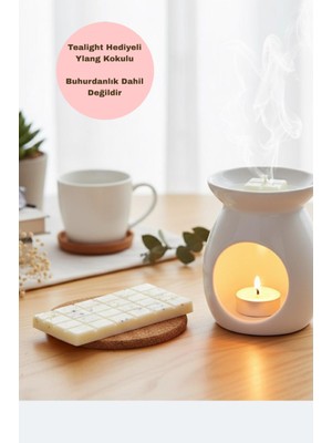 Trend Mum Tealight Hediyeli Buhurdanlık Koku Tableti %100SOYAWAX Melts Buhurdanlık Mumu,buhurdanlık Kokulu Mum
