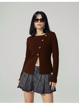 Volumex Gold Düğme Detaylı Hırka