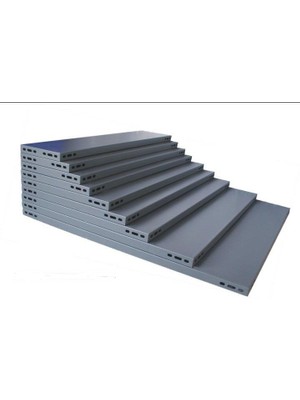Rafburada 5 Adet Galvaniz Çelik Raf Tablası - Depo, Arşiv, Kiler, Dosya, Market Rafı - 31x60 cm-1.50 mm