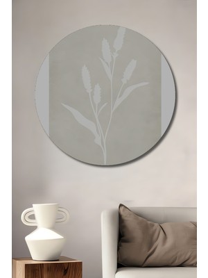 Teona Ahşap Dekoratif Ahşap Yuvarlak Tablo Sadeçiçekler