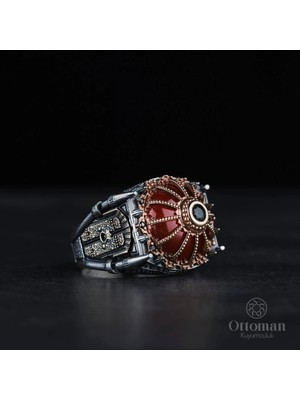 Design Ottoman Kuyumculuk Camii Model Gümüş Erkek Yüzük