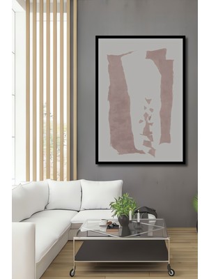 Teona Ahşap Dekoratif Ahşap Dikdörtgen Tablo Soyut Düşler Çerçeve Görünümlü