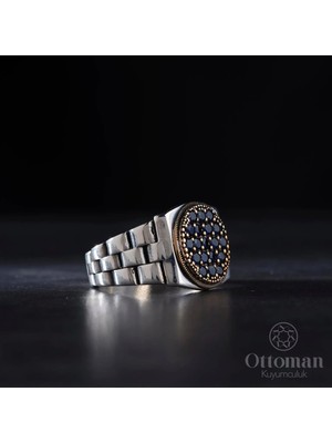 Design Ottoman Kuyumculuk Rl Tasarım Gümüş Erkek Yüzük