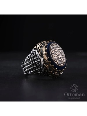 Design Ottoman Kuyumculuk 925 Ayar Zindan Model Özel Tasarım Gümüş Erkek Yüzük