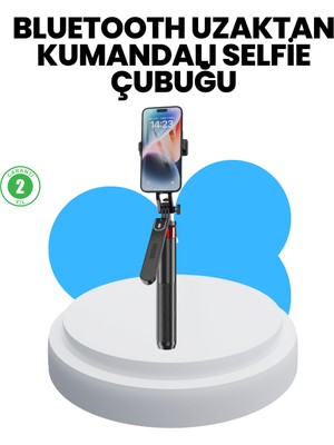 Taşınabilir Tripod ve Selfie Çubuğu Vlog ve Video Çekimi Grandordesing (4970)