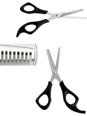 LTG Nova Berber Kuaför Ara Makası Paslanmaz Çelik Plastik Saplı Ara Makas