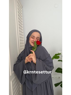 Medine Ipeği Elbise 3 Katlı Oval Sufle