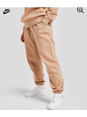 Nike Fleece Kadın Eşofman Altı Sportswear Essential Collection Geniş Kalıp Kahverengi Kadın Eşofman Altı BV4089-200