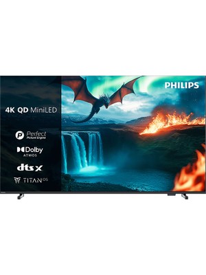 Philips Phılıps 75MLED810/12 75 Inç 189 Ekran Uydu Alıcılı  4K Qd Smart Tv Dolby Vision Dolby Atmos Titan Os  Mini LED Tv