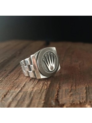 Design Ottoman Kuyumculuk Rl Tasarım Gümüş Erkek Yüzük