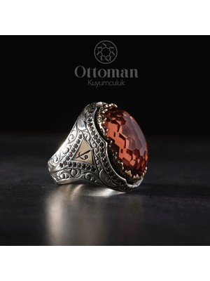 Design Ottoman Kuyumculuk Deniz Model Gümüş Erkek Yüzük