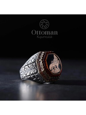 Design Ottoman Kuyumculuk Bozkurt Tasarım Gümüş Erkek Yüzük