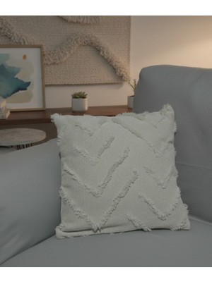 Özdağ Home Concept 2 Li 43X43 cm Şönil Sakallı Dekoratif Kırlent Kılıfı - Bohem Stil