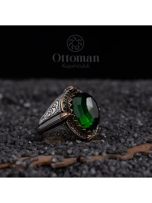 Design Ottoman Kuyumculuk Ne Gam Baki Ne Dem Baki Yazılı Gümüş Erkek Yüzük