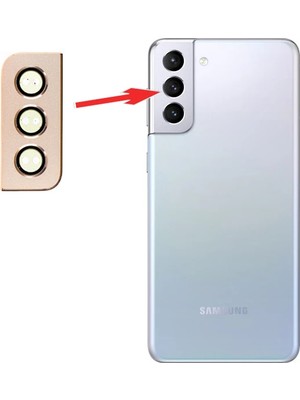 Lowell Home Sm Galaxy S21 Plus G996 Metal Çerçeveli Kamera Lens Koruyucu Full SET-(5775) - LO0029-5XY5P8