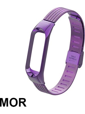 Lowell Home Lüx Xiaomi Mi Band 3 Akıllı Saat Çelik Toka Kayış KORDON-(5775) - LO0029-5Y0S69