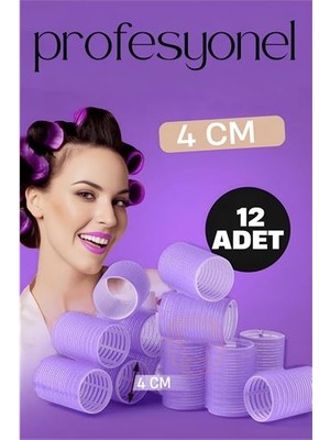 OEM Hsnet 4 cm Bigudi Saç Bigudisi Profesyonel 12 Adet - ME0028-5UR3A1