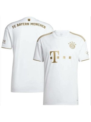 Candy Cup B.a.y.e.r.n/m.ü.n.i.h 2021/22 Sezonu Isimsiz Iç Saha Forması (White-Gold)