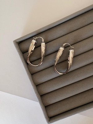 Xuping Özel Seri Ezme Desen Büyük Kare Xp Silver Küpe