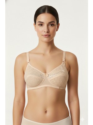 Ebru Dantelli Yumuşak Süngerli Sütyen