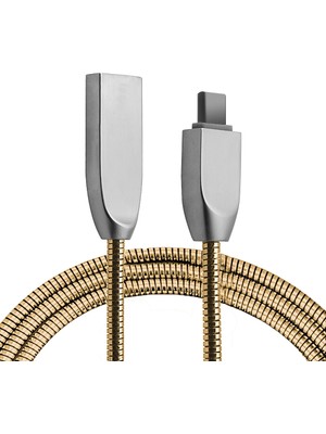 Lowell Home Ally USB Type-C Zinc Alloy Dayanıklı 24 A Metal USB KABLO-(5775) - LO0029-5XZYA3
