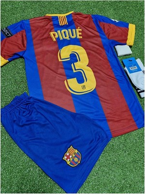Candy Cup Barcelona 2011 Şampiyonlar Ligi Finali Gerard Pique Çocuk Forması 4'lü Set