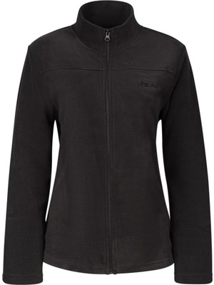 2AS Lea Kadın Tam Fermuarlı Polar Sweatshirt Siyah