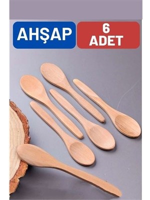 OEM Hsnet Ahşap Baharat Kaşığı Barnhard Design 6 Adet - ME0028-5USCC3
