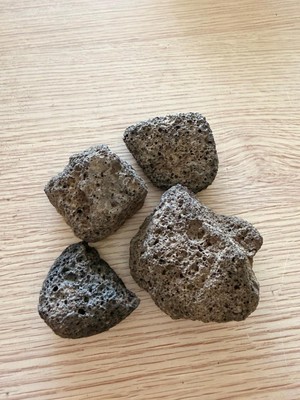 Lava Stone Tüplü Mangal Taşı Lav Taşı 2,5 cm ila 4 cm