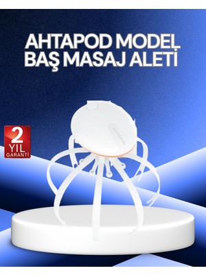 Elektrikli Kafa Masaj Cihazı 3 Modlu Usb-C Şarjlı Rahatlatıcı Masaj Aleti - KR0025-5MY2Q3
