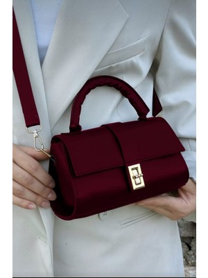 Kadın Omuz ve Kol Çapraz Çanta Bordo