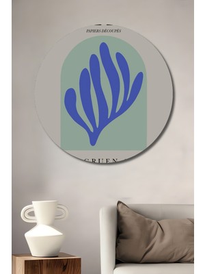 Teona Ahşap Dekoratif Ahşap Yuvarlak Tablo Matisse Afişi