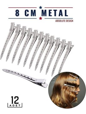 Byos Hsnet Saç Klipsi Metal Toka 12 Adet Absolute Design - BY0026-5PJGA8