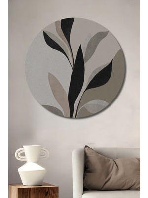 Teona Ahşap Dekoratif Ahşap Yuvarlak Tablo Zarif Dallar