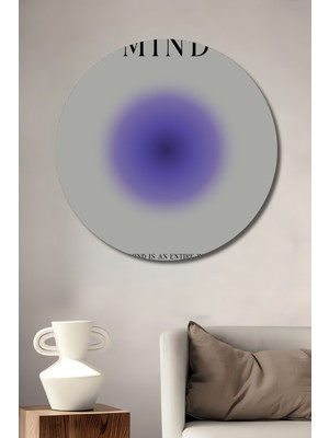 Teona Ahşap Dekoratif Ahşap Yuvarlak Tablo Zihin Evreni