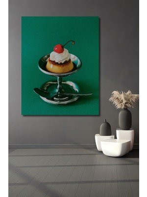 Teona Ahşap Dekoratif Ahşap Dikdörtgen Tablo Tatlı Sanatı