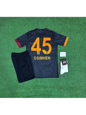 Candy Cup Gâlatâsarâ.y 2024/25 V. O's.i.m.h.e.n Özel Siyah Çocuk Forması 4'lü Set