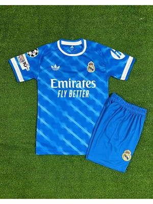 Candy Cup Real Madrid 2025/26 Yeni Sezon Vini Jr Alternatif Çocuk Forması  ( Blue)