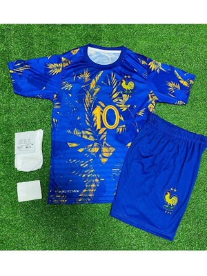 Candy Cup Fransa Yeni Sezon Kylian Mbappe Özel Konsept Çocuk Forması 4'lü Set (Konsept)