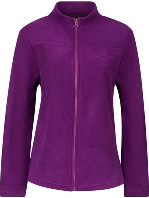 2AS Lea Kadın Tam Fermuarlı Polar Sweatshirt Mor