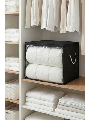 Rek Home Pencereli Büyük Boy Yastık Yorgan Kazak Hurcu / 60X40X40