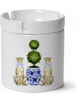 Sartre Art "blue Blanc Serisi"  Çıta Tasarımlı Kokusuz Söndür At Küllük Kül Tablası