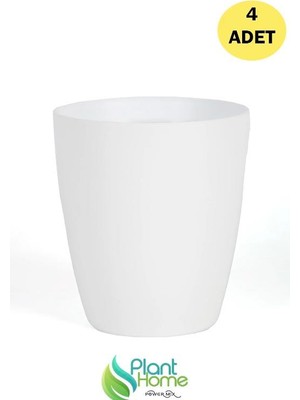 Dekoratif Beyaz Orkide Saksısı - 4 Adet Set Fiyatlı - 12 Pot Üretim Saksısına Uygun Kaliteli Ürün