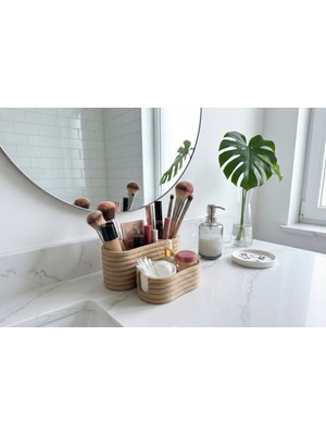 2 Adet Organizer / Takı Makyaj Düzenleyici / Masüstü Kalemlik ve Düzenleme Kutusu